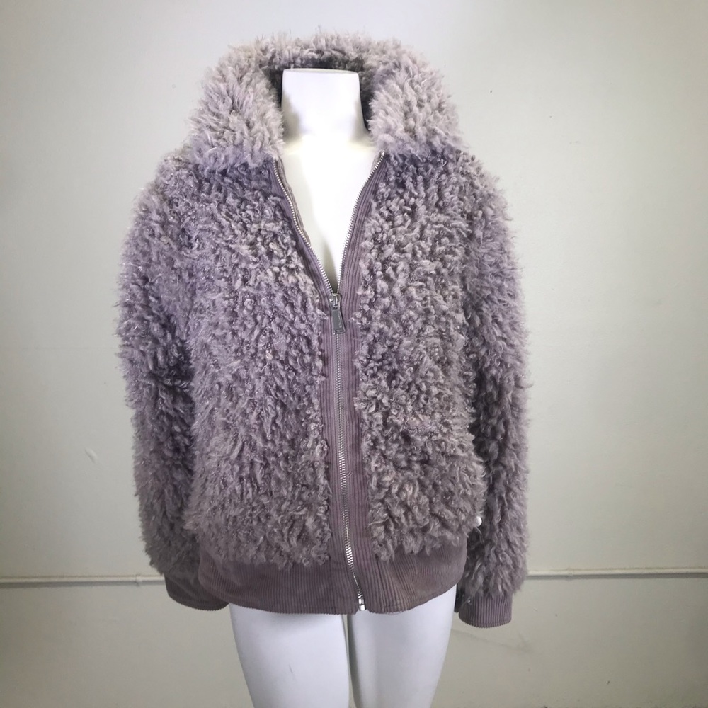 BCBG Generation Teddy Faux Fur Bomber Jacket